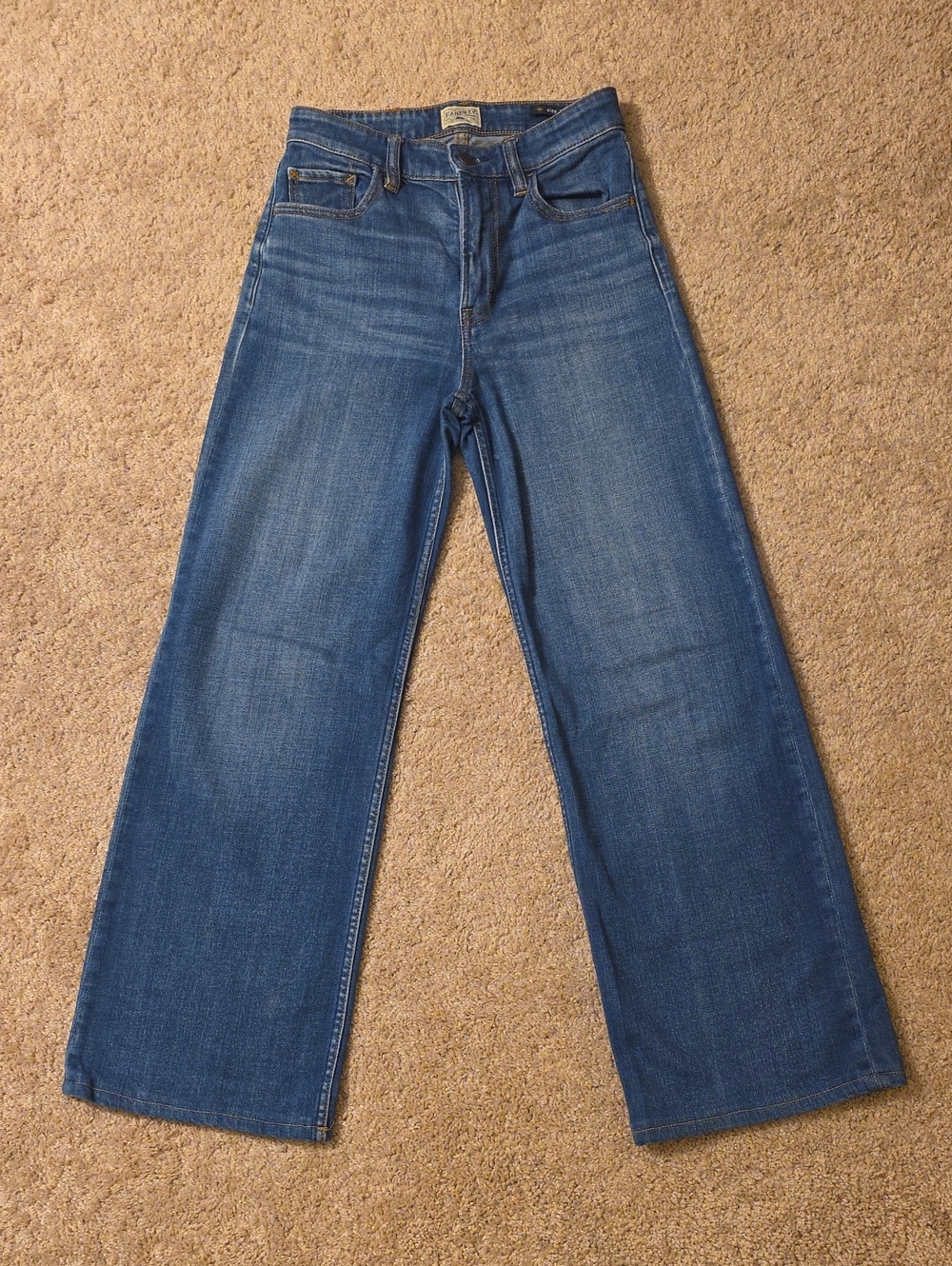 Faherty Dream Jeans Wide-Leg Jeans